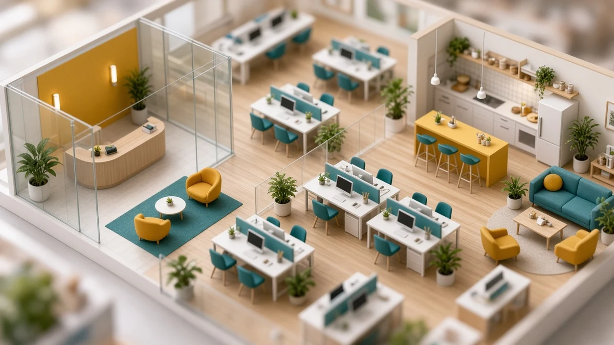 Office. Illustrative render.